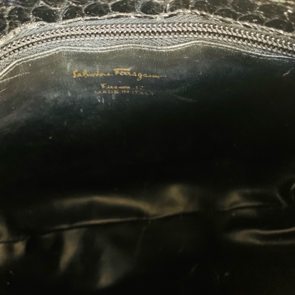 Black Python Purse, Real Python And In Mint Condi… - image 6